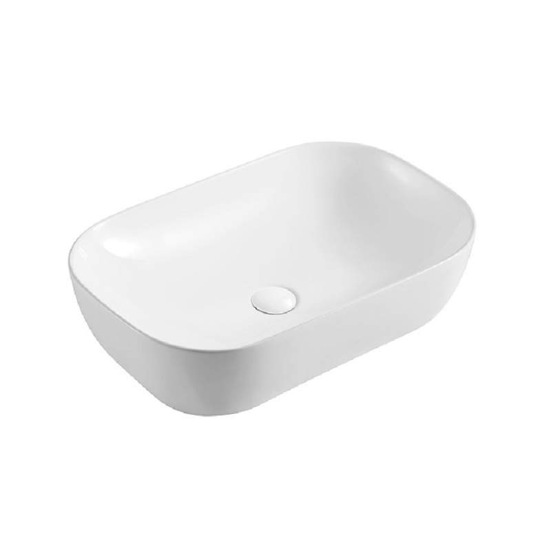 Раковина накладная AZ-2143SP  505*405*140мм глянец белая