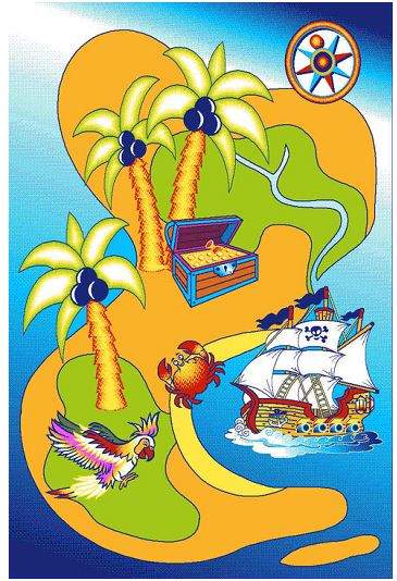 Ковер Baby Carving  6044  1,0х2,0  Oranj/Lacivert