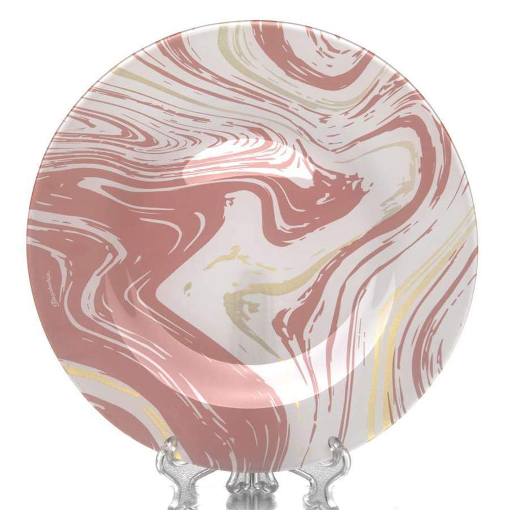 PASABAHCE Пинк Лава Тарелка 10328SLBD62 260мм (рис.28997) упроч.стекло