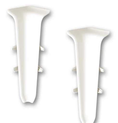 033 Угол внутр. д/плинтуса 70мм  "Деконика" Кремово-белый 033