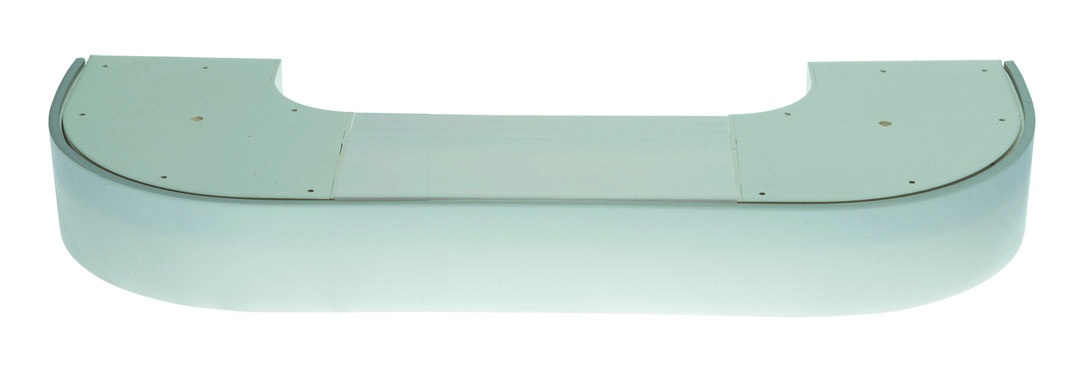 Карниз с поворотом Декор 3-х рядн. Белый глянец 3,0  