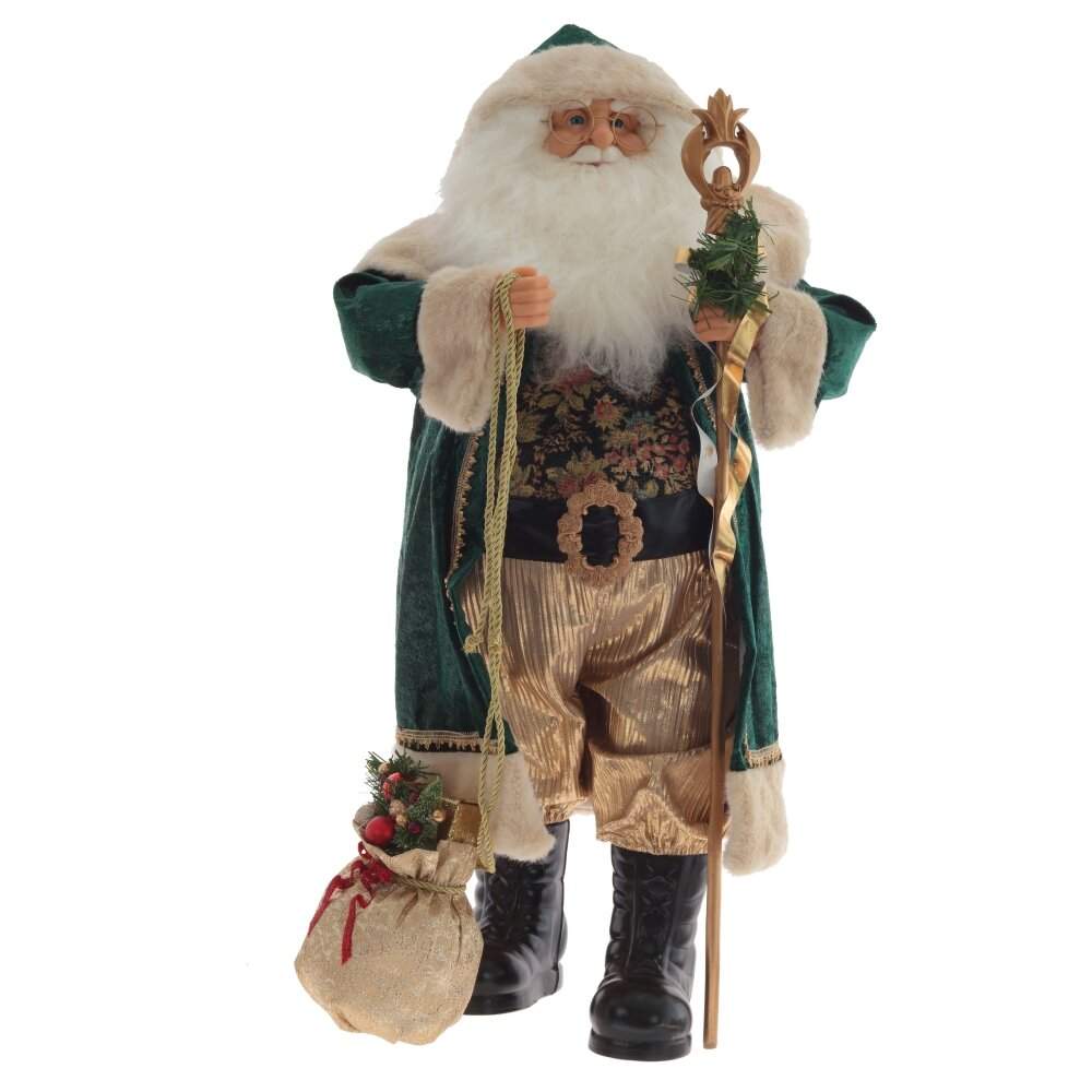 REMECO COLLECTION Дед Мороз 813763 изумруд/золото 44х35х85см