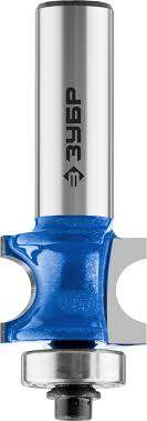 Фреза ЗУБР полустержневая с подшипником D=22,2мм L=15,9мм R=4,8мм  хв.-12мм d-12,7м  28722-22.2