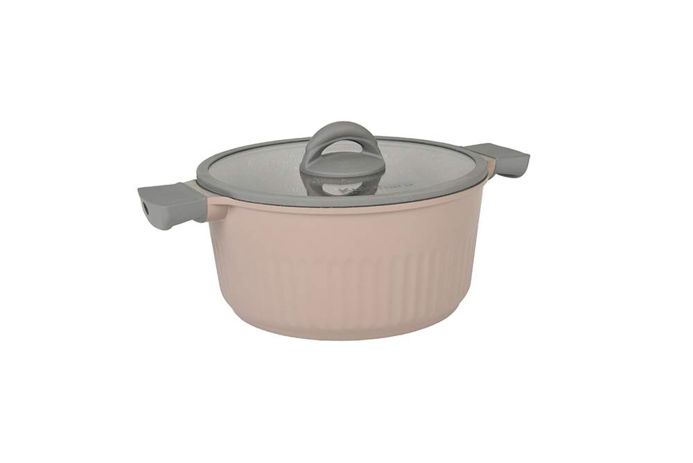 KUKMARA Кастрюля кск42а 4,2л 25,5х12см АП Stella cappuccino стекл.крышка