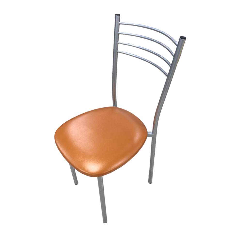 Стул Тюльпан МИС  хром лак/терракотовый