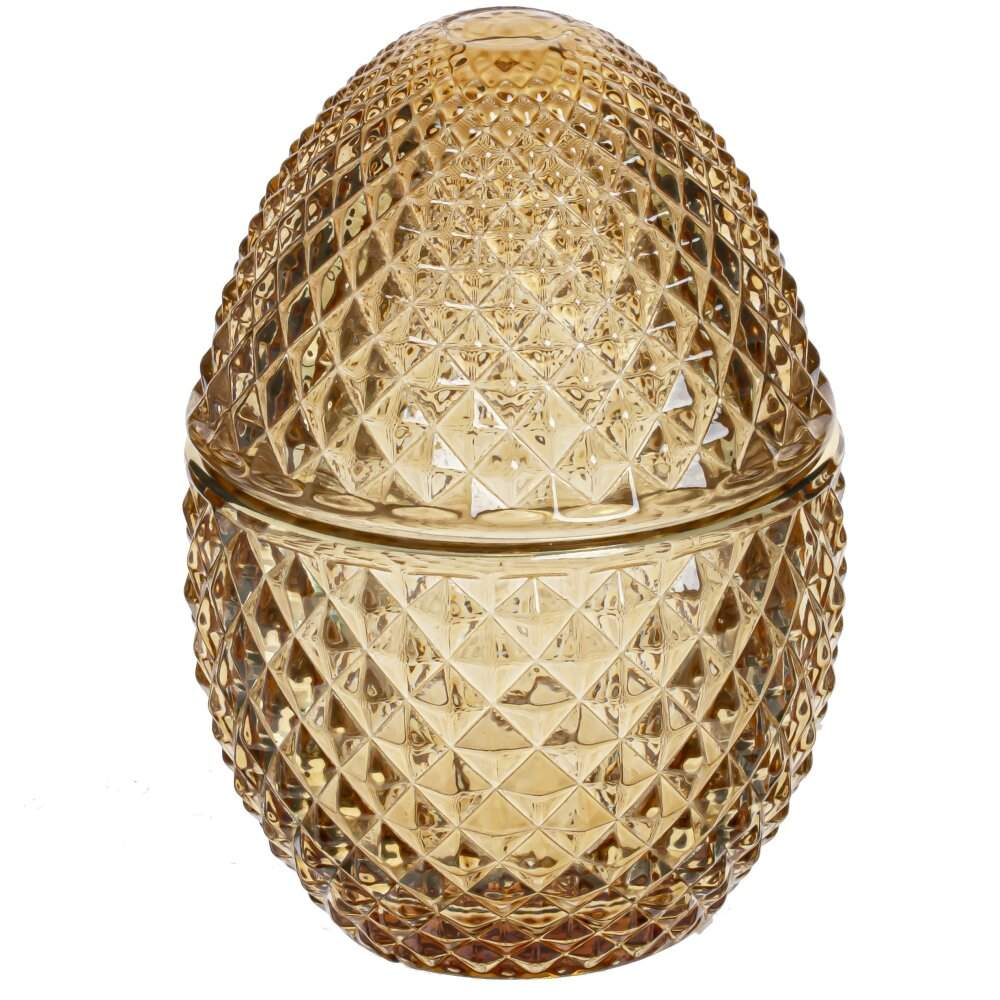 REMECO COLLECTION Шкатулка 796278 Яйцо 8х8х11см стекло