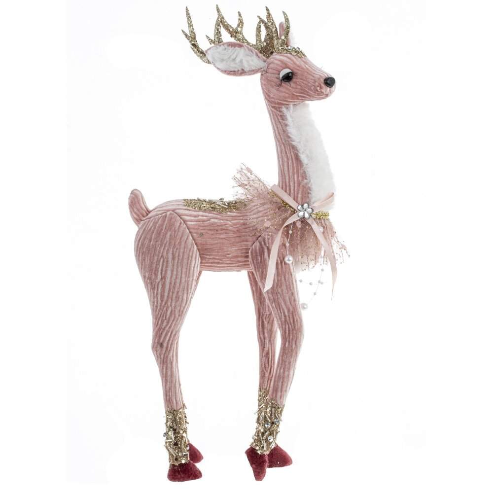REMECO COLLECTION Фигурка 793124 Олень текстиль/полимер 20х8х45см