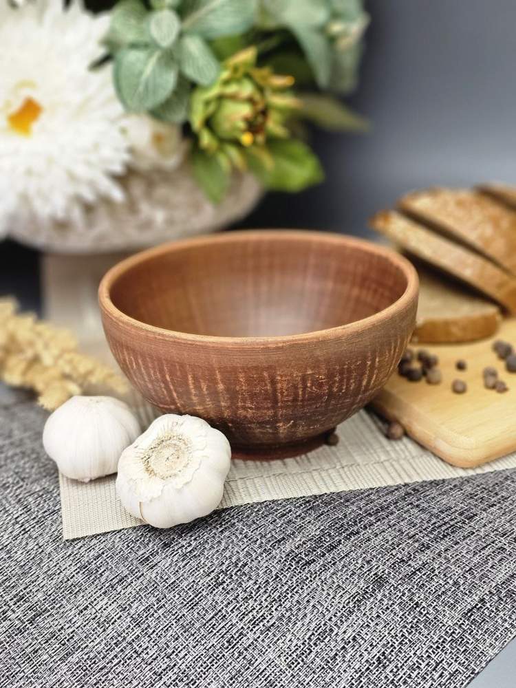 Пиала 500мл киссе красная глина пг/кисс