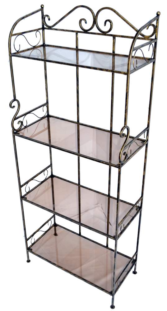 МЕТАЛЛ-ДЕКОР Полка №1211 h162х68х32см 4-х ярусная  