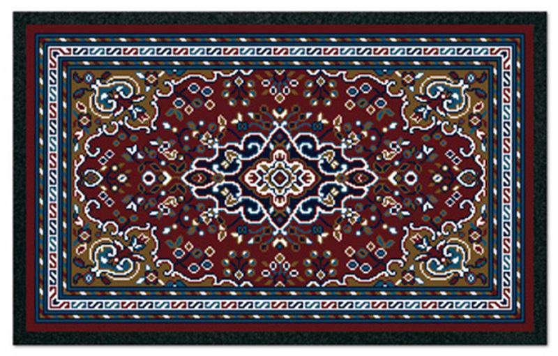 Коврик придверный Апачи Format  50х80  Персия бордо 21560
