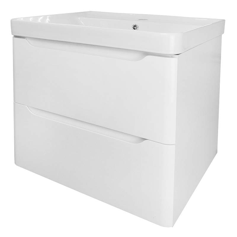 Тумба LOTOS 60/2 (615х480х570) подвесная с раковиной Monte 60