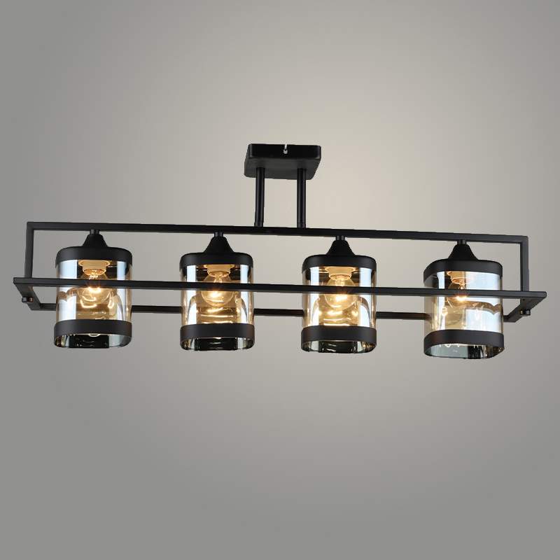 Люстра N5274/4 BK черный 4x60W E27 d695 h275, QH23