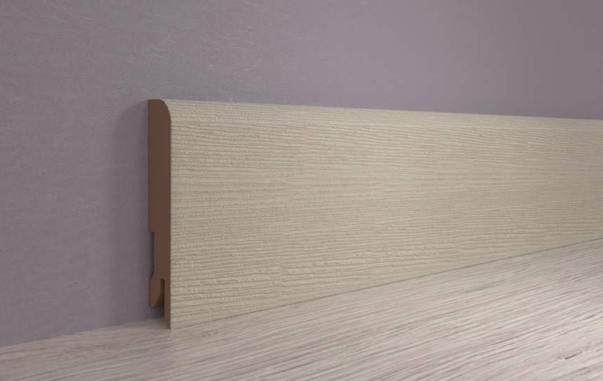 Плинтус МДФ ламинированный, Пл 80МДФ.2400.24041 Секвойя какао