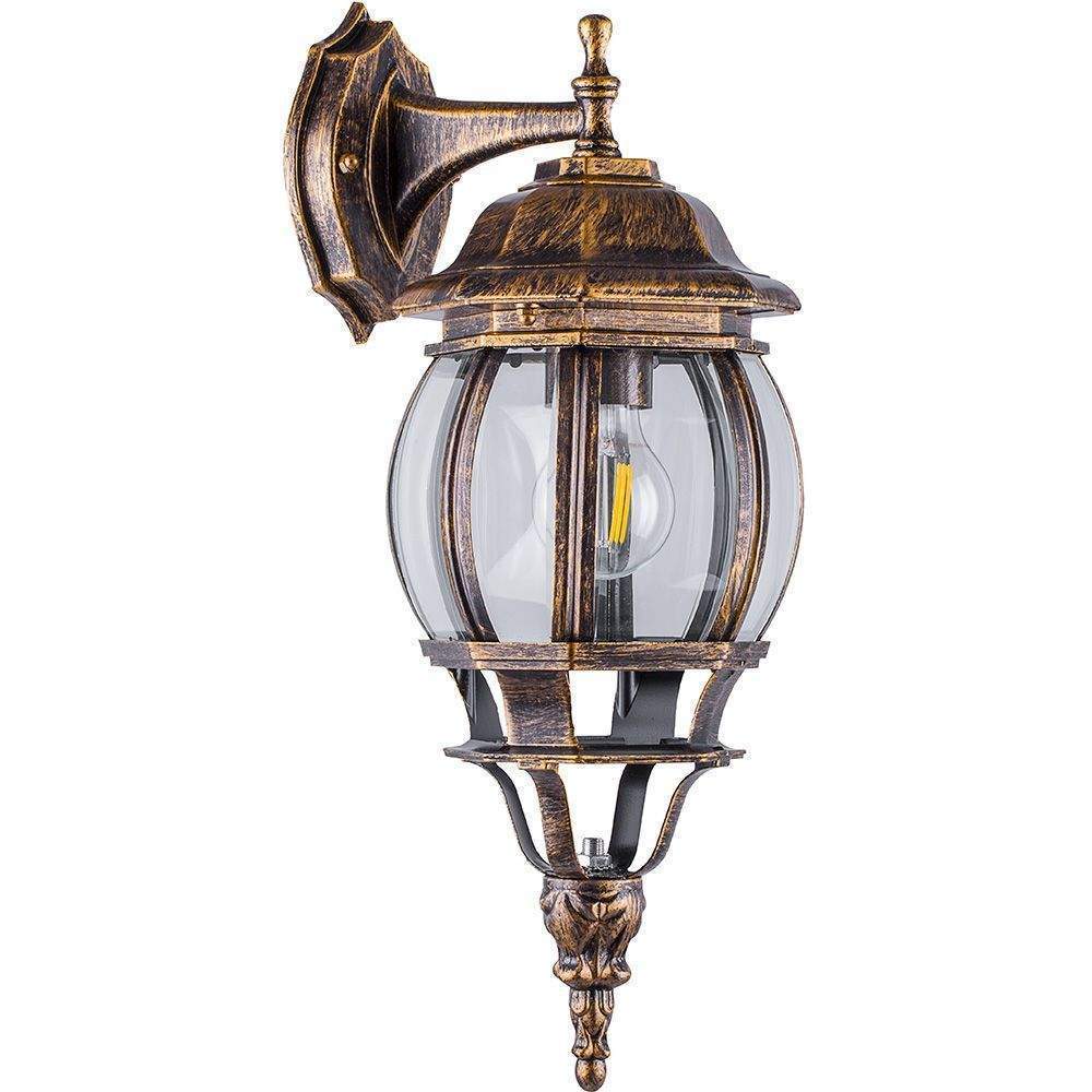 Светильник FERON  8102 100W восьмигранник черное золото   11245