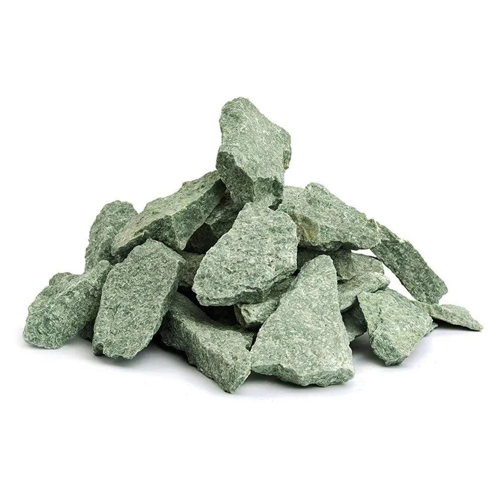 Камень д/печи Жадеит колотый мелкий 10 кг (Хакасия)