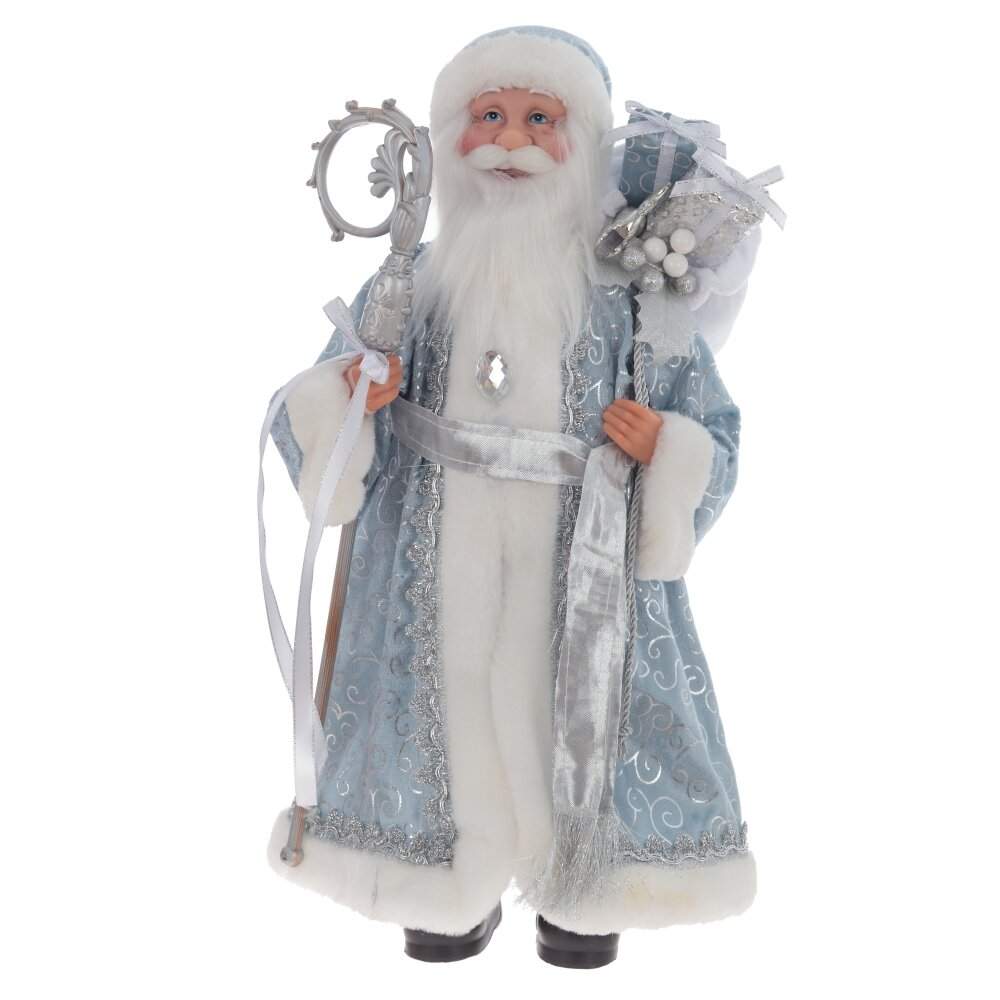 REMECO COLLECTION Дед Мороз 807192 голубой/серебро 23х15х46см