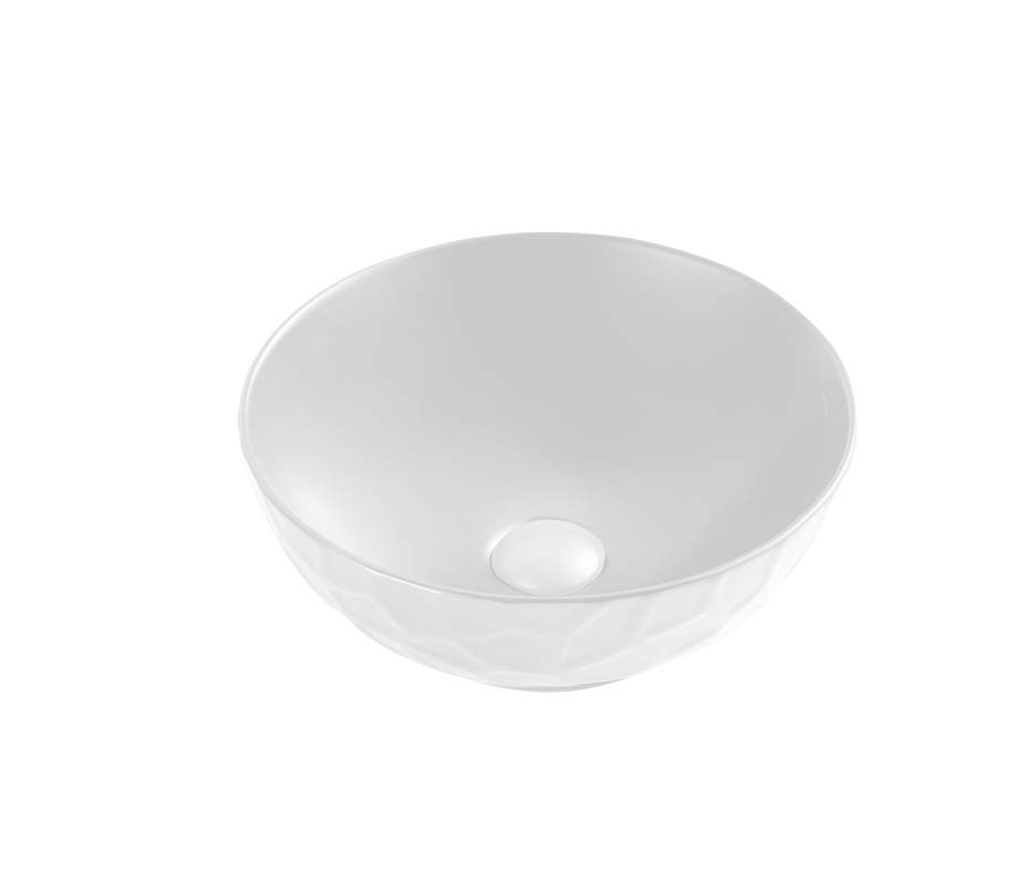 Раковина RD-310MW накладная на столешницу, матовый белый  380х380х150мм Н