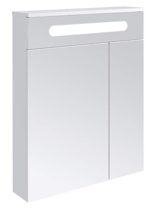 Зеркальный шкаф  Olivia 65см подсветка белый  1065COLI