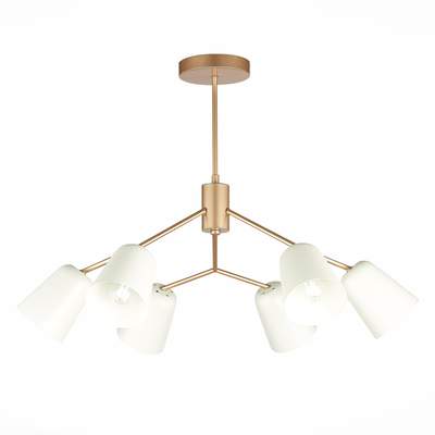 Светильник потолочный SLE155902-06 Золотистый/Белый E14 6*40W