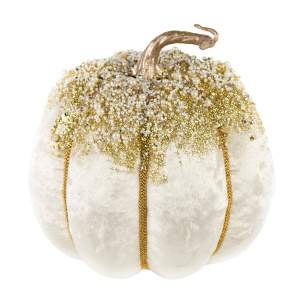 DECOLINE Фигурка Тыква 20х20см белый (пенопласт/текстиль) 688201719