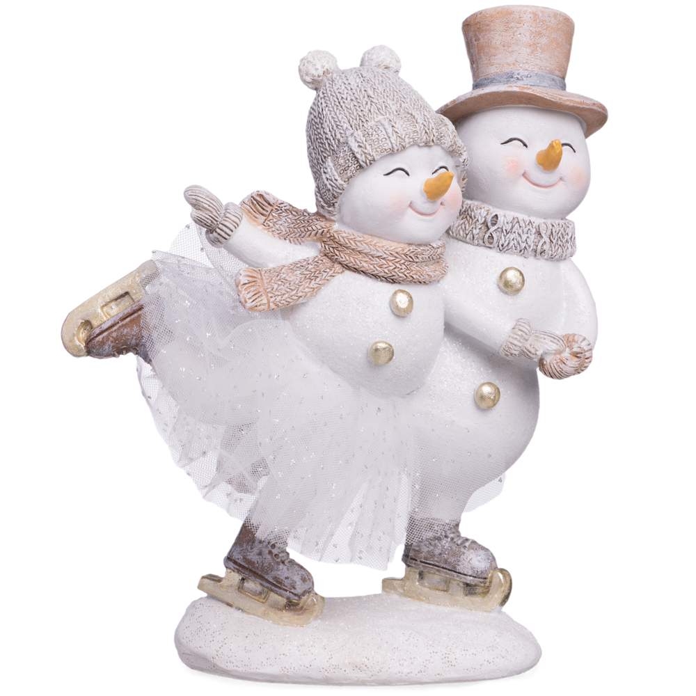LEFARD Фигурка 162-1288 Снеговики 16х9,5х18,5см (полимер)