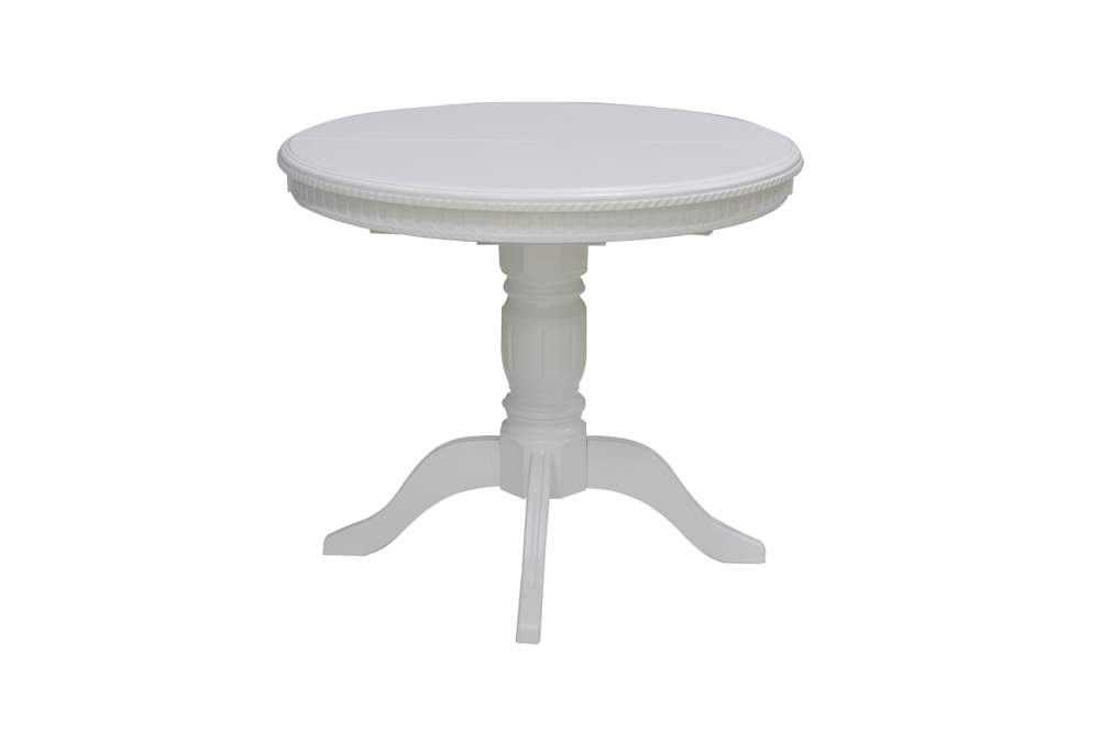 Стол Восток-1 круглый   массив бука белый