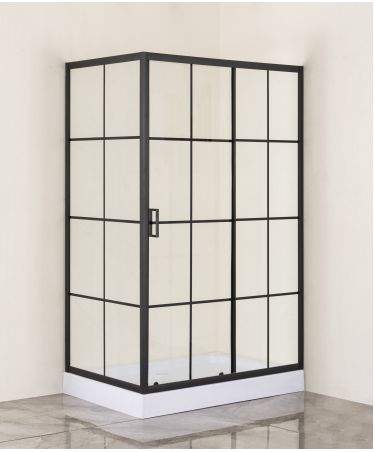 Душевое ограждение Edwad-Black стекло 6 мм  120*80*195см  RD-EPR 120B