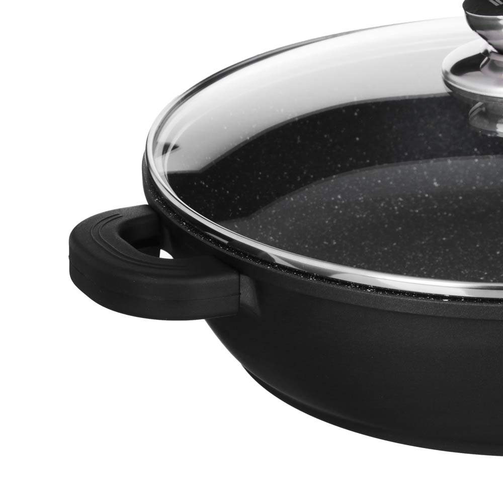 SATOSHI Лион Сотейник 846-414 5200мл/32х8,2см с крышкой АП покрытие индукция