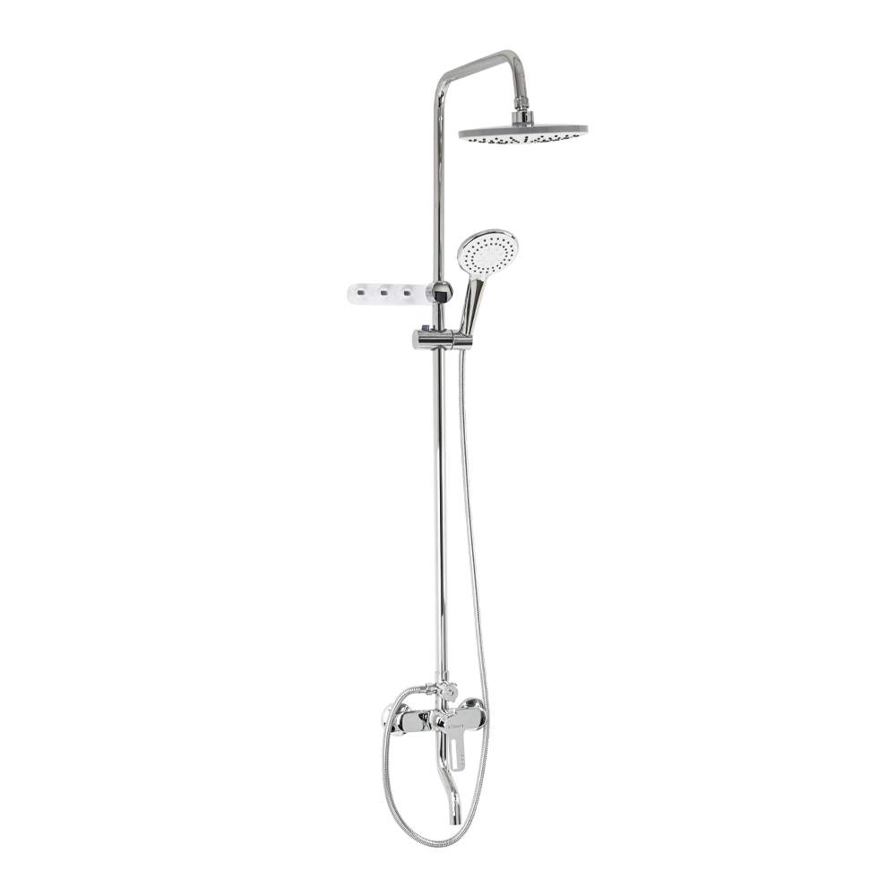 Смеситель+стойка душ.Тропический душ с 2 лейками CONSUL 4975