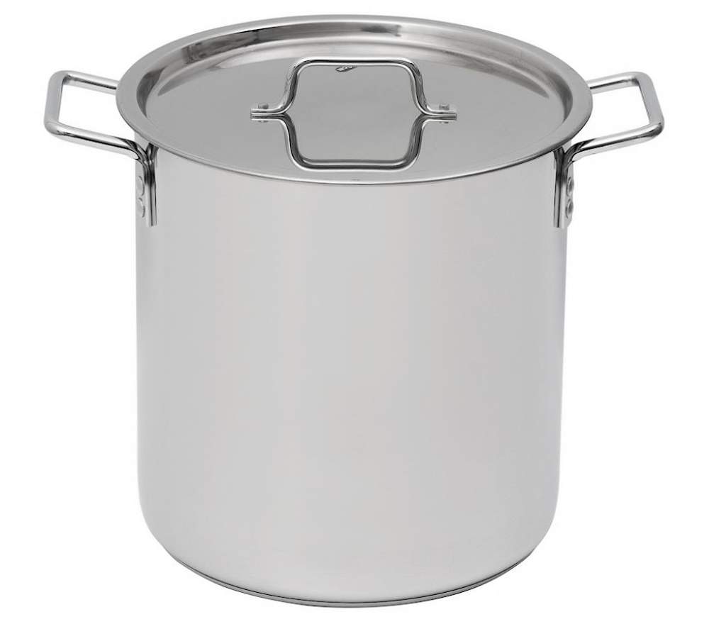 КАТУНЬ Общепит Кастрюля 20л d30 h30 высокая с мет.крышкой нерж.тройное дно КТ-ОБ-20 КВ