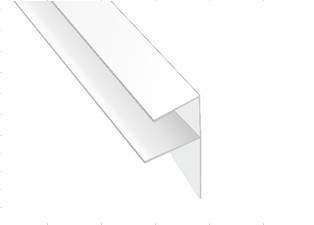 STELLA Профиль F-образный для ПВХ панелей 10мм (50)