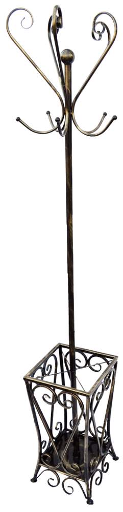 МЕТАЛЛ-ДЕКОР Вешалка напольная с зонтницей №770 h190х45см 