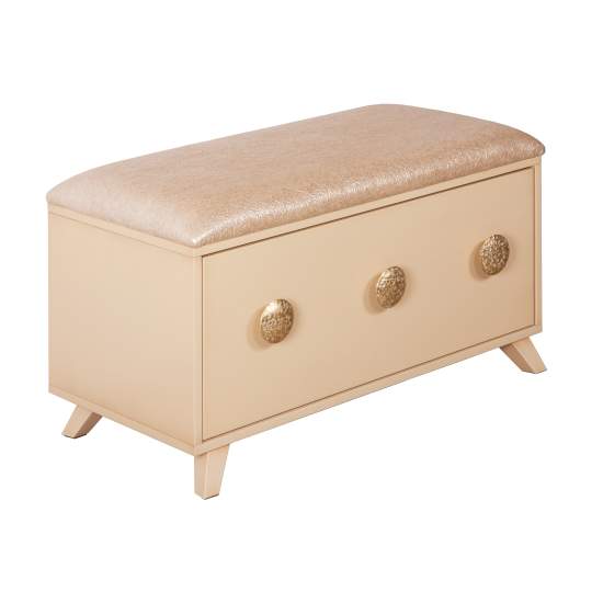 Банкетка  "Heri"-1  (Каштан-ИК-Glossy Crincle-3539) 810х460х445 МДФ/иск.кожа/ков.сталь  14022