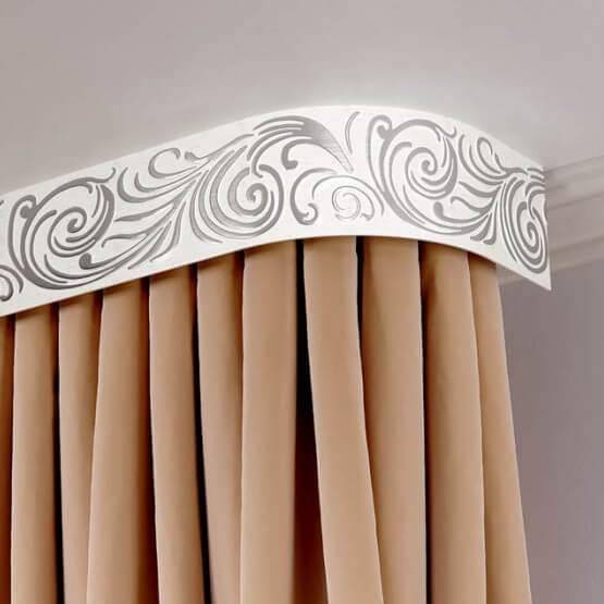 Карниз с поворотом Ритц 3-х рядн. Серебряный иней 1,6  20925