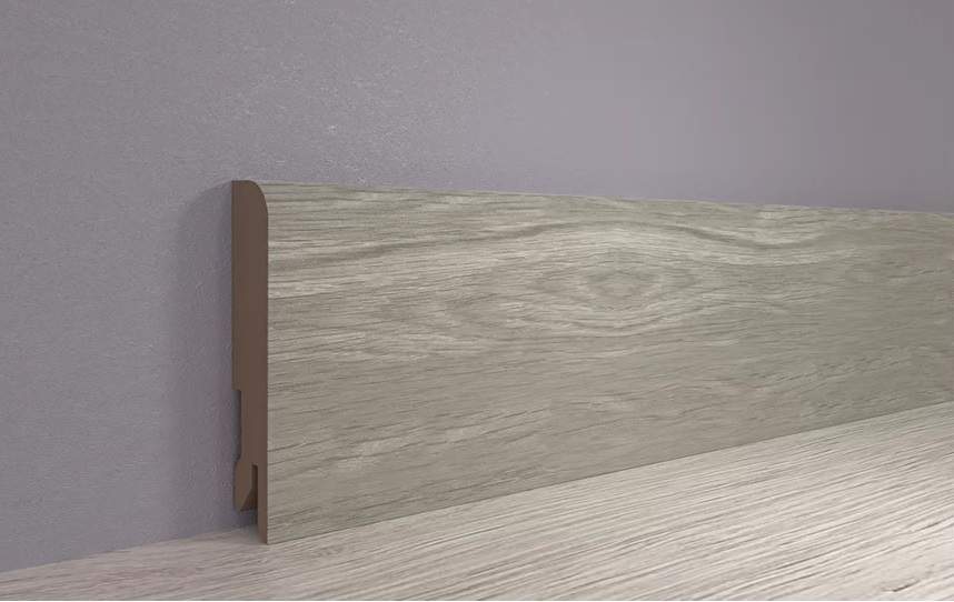 Плинтус МДФ ламинированный, Пл 80МДФ.2400.24046 дуб мелфорд грей