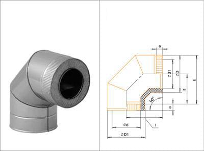 Отвод Термо 87* ОТ-Р 430-0.5/430  200/280