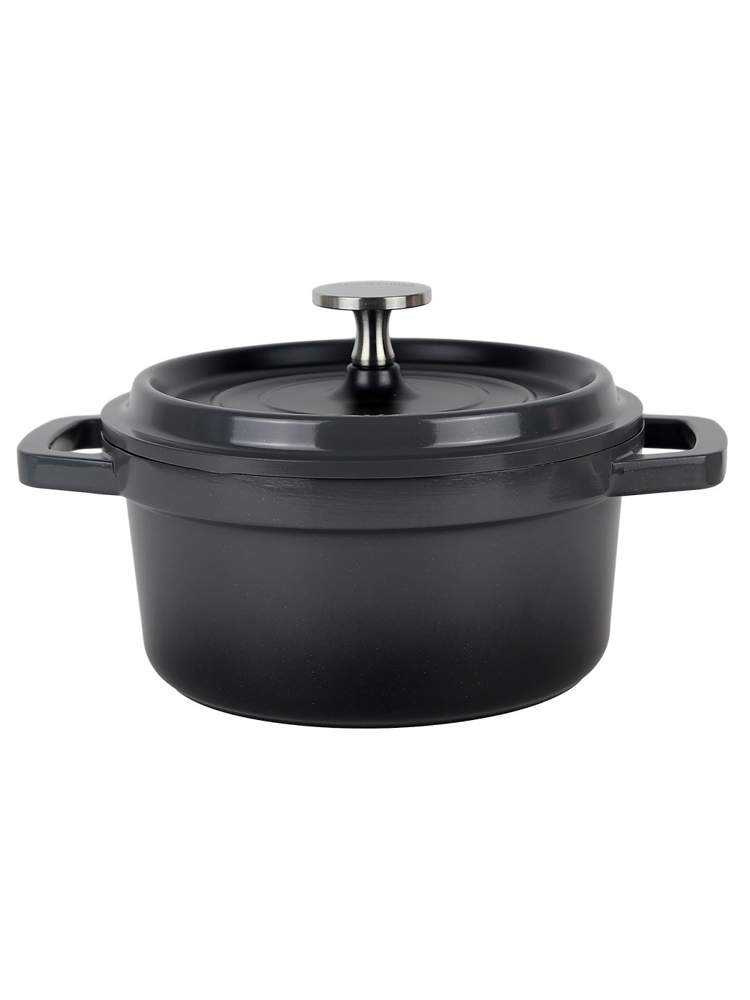 KAMILLE France серый Кастрюля 4455 1500мл 16х8см литой алюминий с АП покрытием индукция 