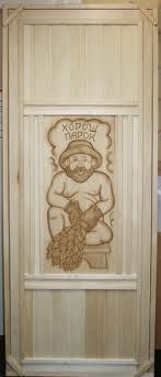 Дверь из липы с рез/вст.  1,9х0,7м  03696