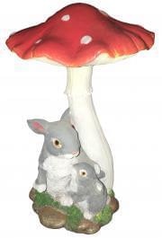 Зайцы  ФП317  под грибом 29см  