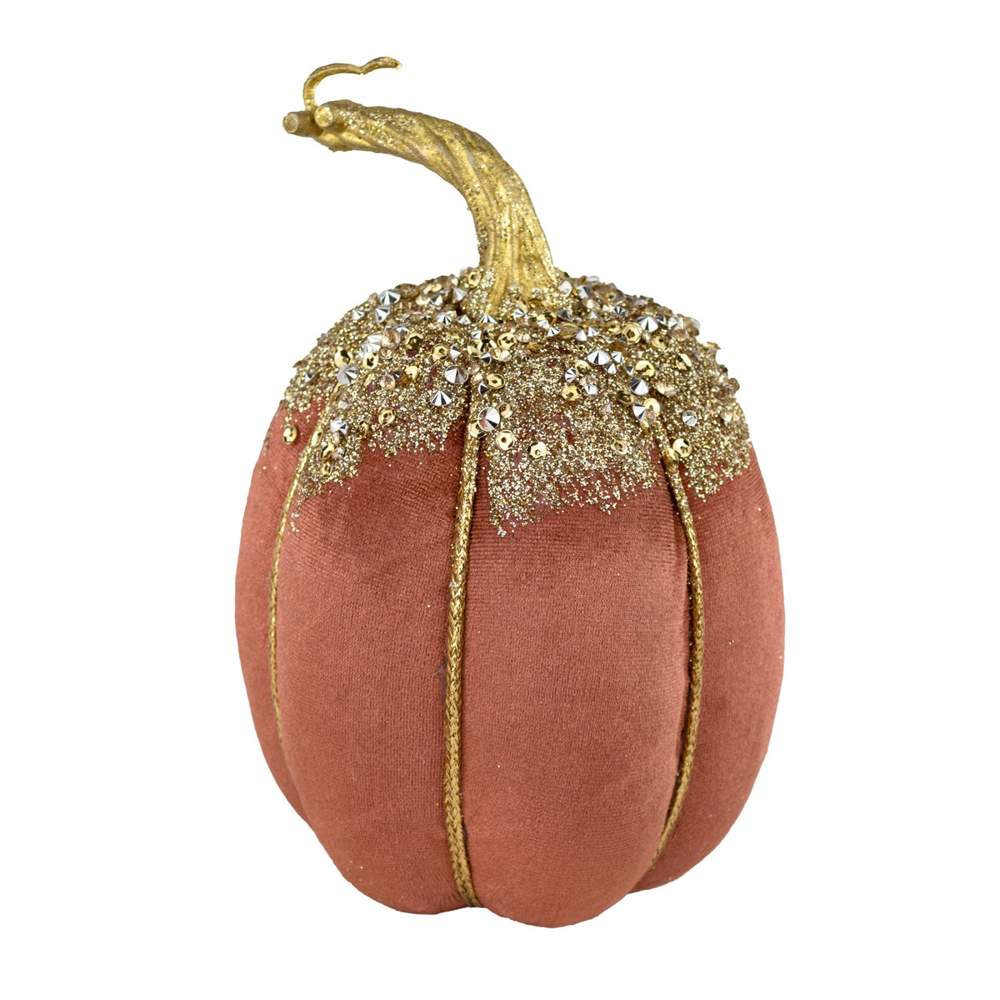 DECOLINE Фигурка Тыква 18х12см коричневый (пенопласт/текстиль) 688201722-BR