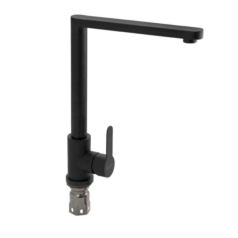 Смеситель Magnus  9106  кухонный Графит г-обр.гусак из нерж.304