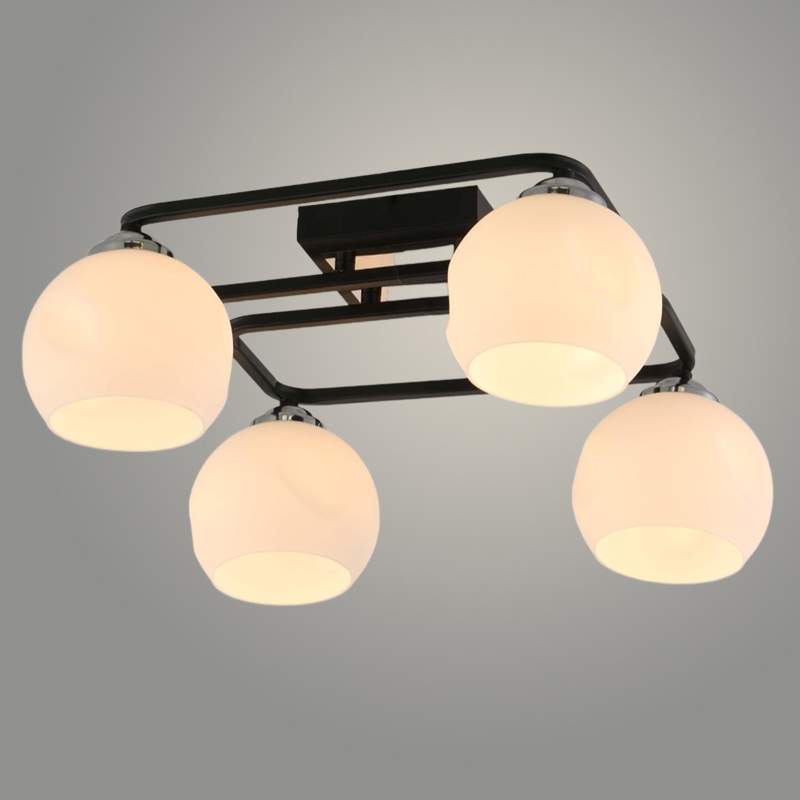 Люстра GH60134/4 BK+CR черный/хром 4х60W E27 d410 h175, KK23