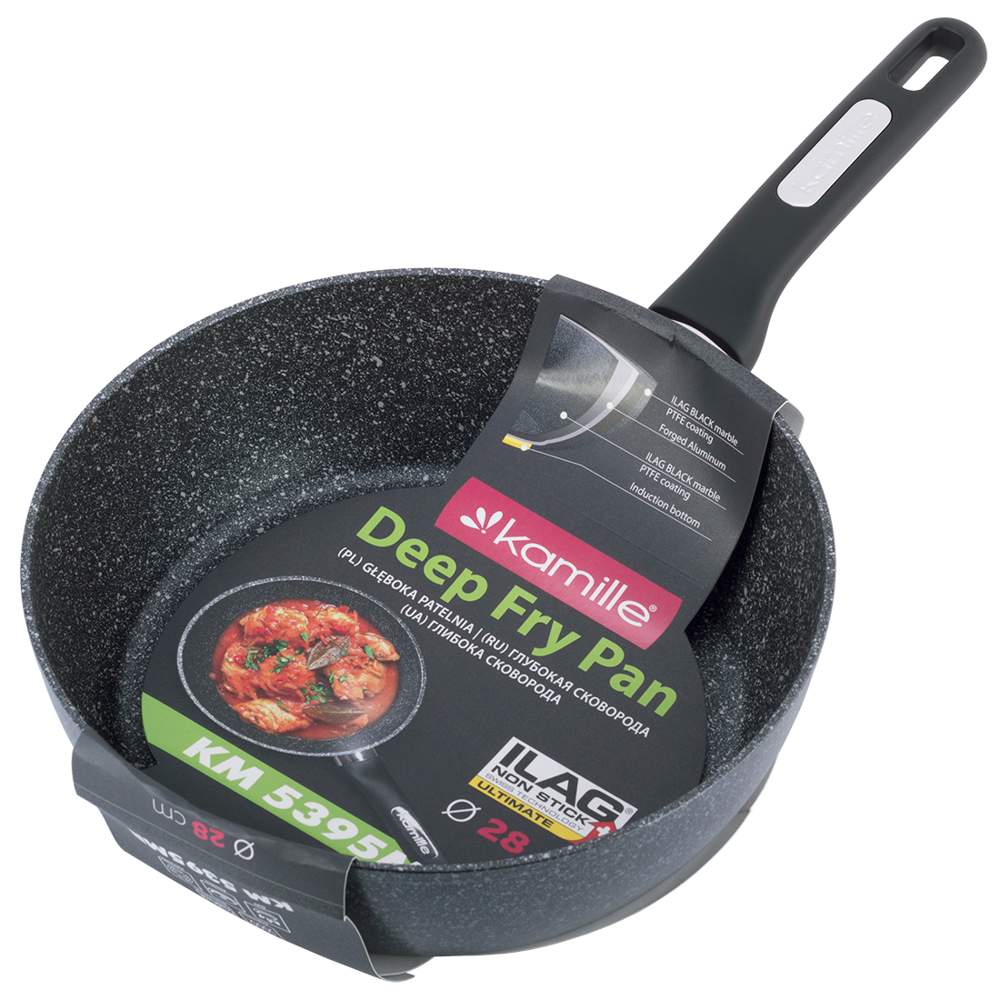 KAMILLE Сотейник 5395MR 28х8,5см литой аллюминий с АП покрытием ILAG Индукция