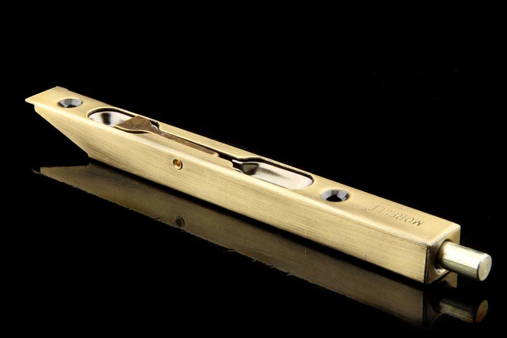 Шпингалет торцевой L160 AB бронза