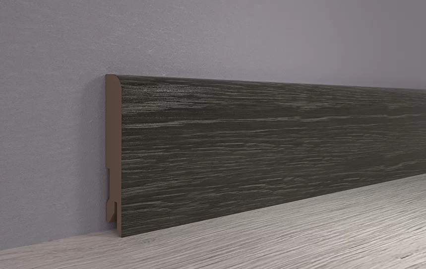 Плинтус МДФ ламинированный, Пл 80МДФ.2400.24054 филадельфия графит