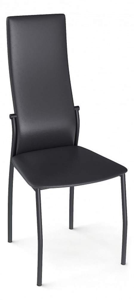 Стул Сканно металлик сид.винилкожа №12 черный