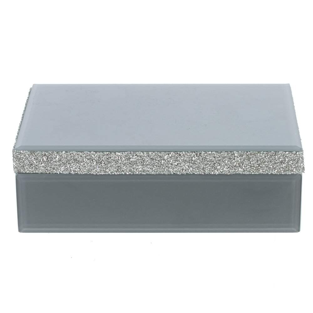 REMECO COLLECTION Шкатулка 800666 стекло/МДФ 24х16х8см