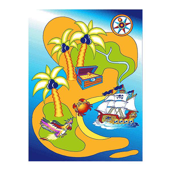 Ковер Baby Carving  6044  0,8х1,5  Oranj/Lacivert