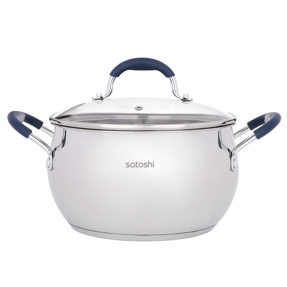 SATOSHI Альба Кастрюля 822-272 5100мл/22х12,5см с крышкой нерж.сталь индукция