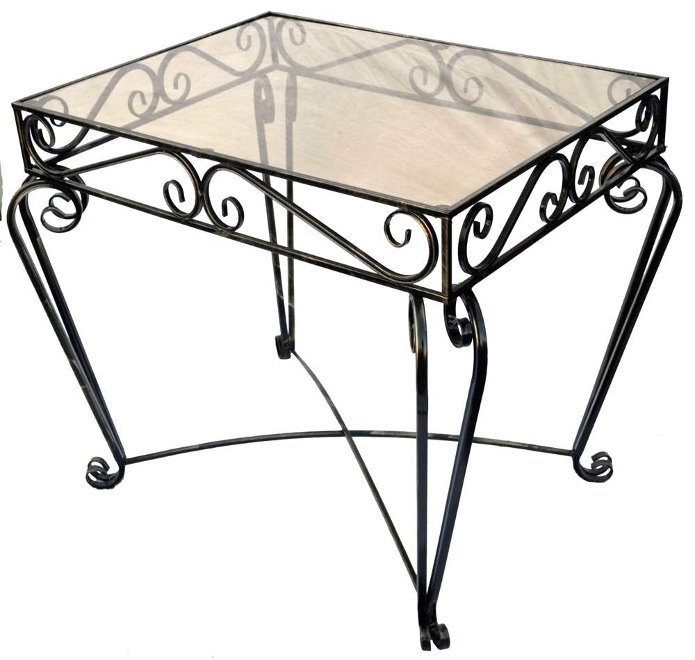 МЕТАЛЛ-ДЕКОР Столик №805 прямоугольный h75х90х70см  